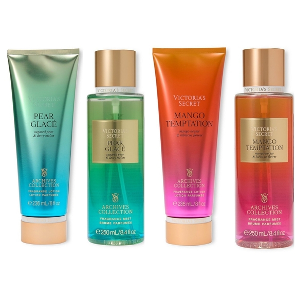 Victoria´s Secret Mango Temptation & Pear Glace Lotion & Mist 4 Piece Set NEW,New Products : American Fashion Style Bags On Sale